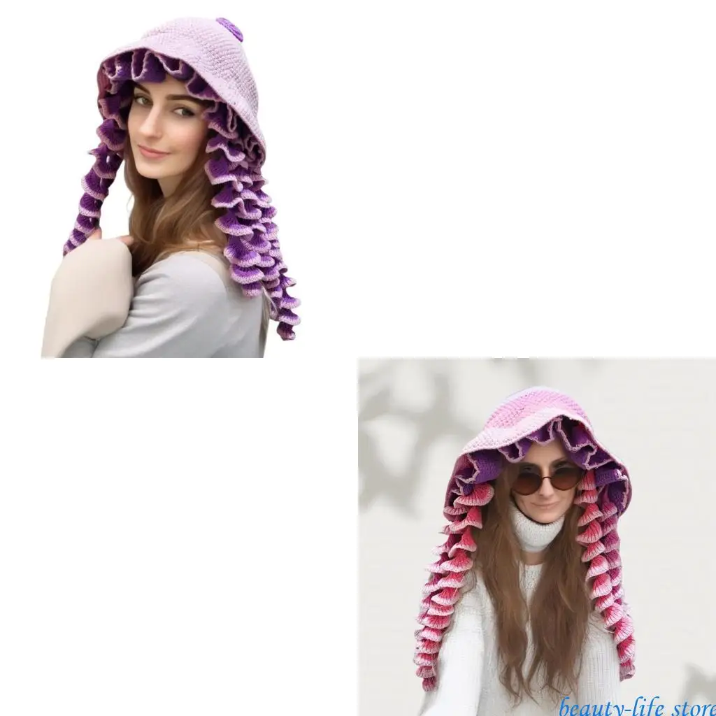 

Novelty Jellyfish Fisherman Hat Insstyle Headgear Caps for Shopping Walking Use 517D