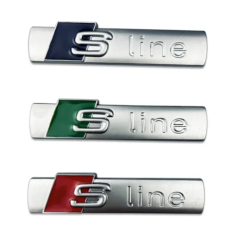 لأودي 7.2 سنتيمتر سيارة معدنية شارة تجديد شعار Sline A6 A3 A4 A5 A8 S3 S4 S5 S6 S7 S8 SQ5 SQ7 Q5 Q7 Q8 RS3 RS4 RS5 ثلاثية الأبعاد ملصق #5