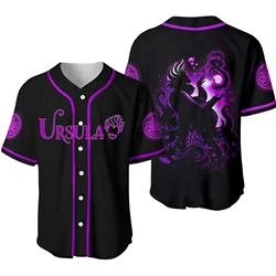 2024 New Disney Baseball Jersey Ursula Baseball Shirt Casual Fashion Street Free Customized Name Baseball Shirt