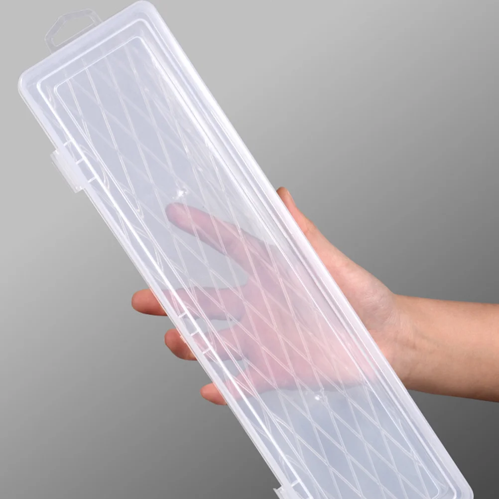 Small Tool Box Transparent Plastic Storage Case for Beads Jewelry Craft Organizer Sundries Container with Hole Design for Home