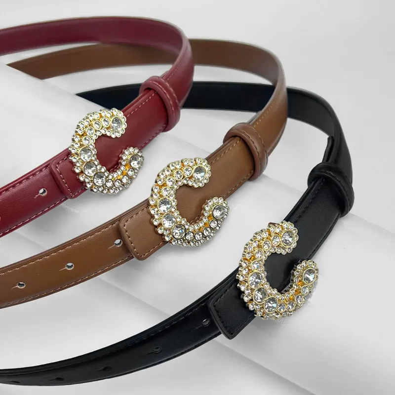 

Women's BeltFashion Women Genuine Leather Belts High Quality Gold Buckle Best Matching Dress Jeans Belts for women