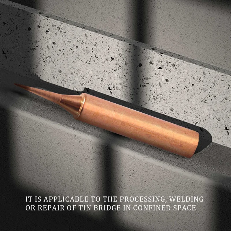 10 Pieces Of 900M-Ti Copper Soldering Iron Head Copper Base Lead-Free Electroplated Iron Nickel For Welding Table Tools