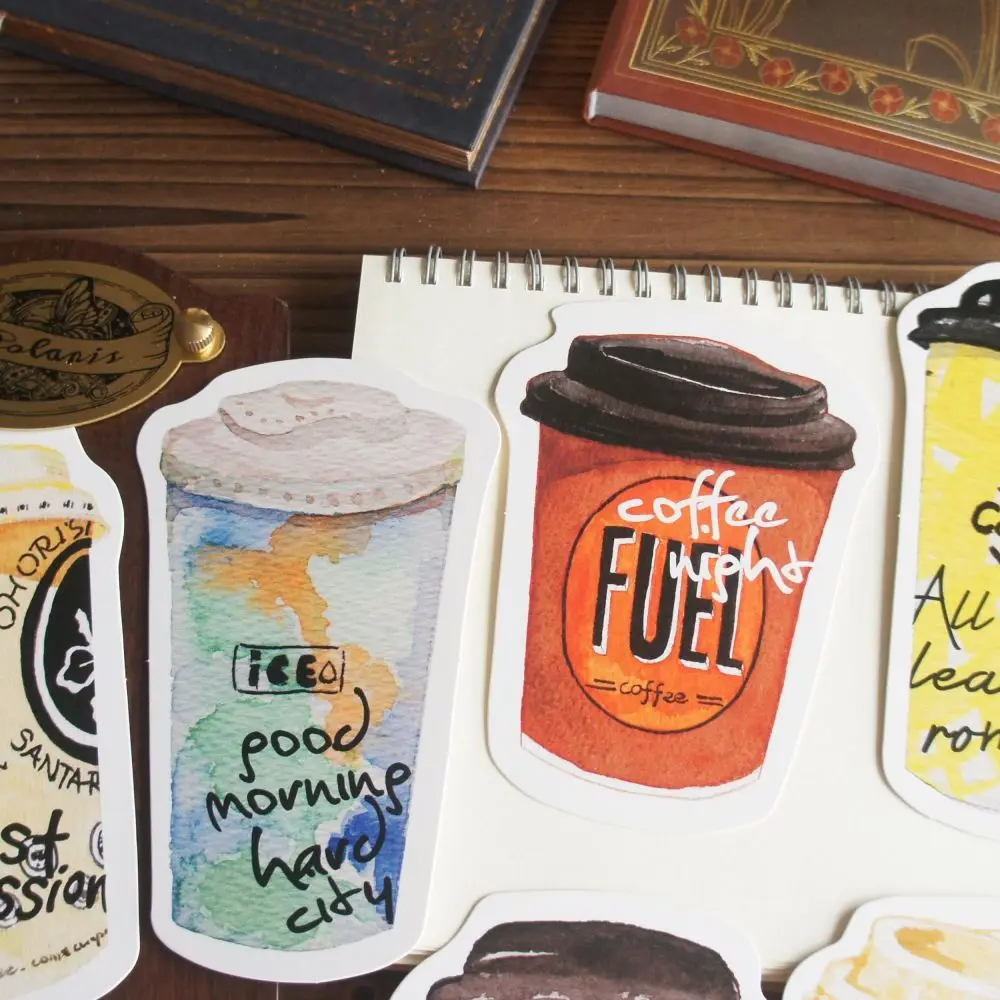 15pcs Have A Cup of Coffee Card  As Party Invitation DIY Decoration Gift Message Card Postcard Scrapbooking Use - Image 4