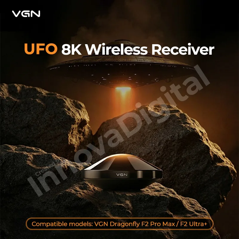 VGN UFO 8K Wireless Receiver for F2 Pro MAX Ultra+ Gaming Mouse 8000Hz Polling Rate High Speed Dongle Ultra-Low Latency Adapter