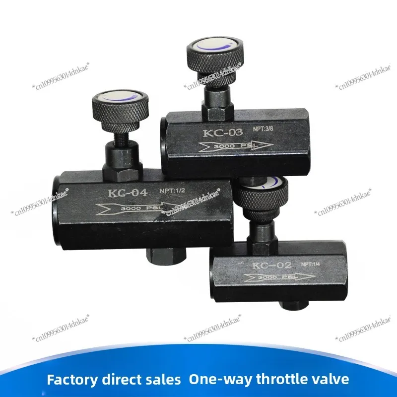 One-way Throttle Valve, Regulating Valve, Flow Control Valve KC-02 03 04 06 Hydraulic/hydraulic Tubular