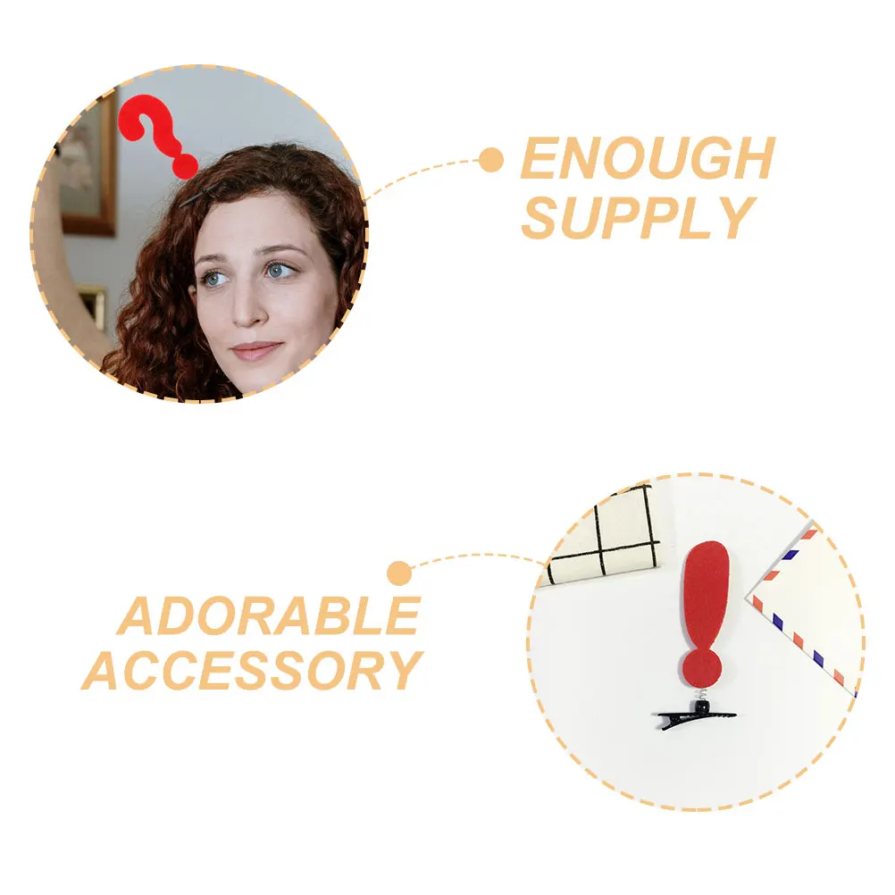 

12Pcs Durable Red Symbol Hair Barrettes Girls Headpiece Novelty Hairpins For Endless Styling Possibilities