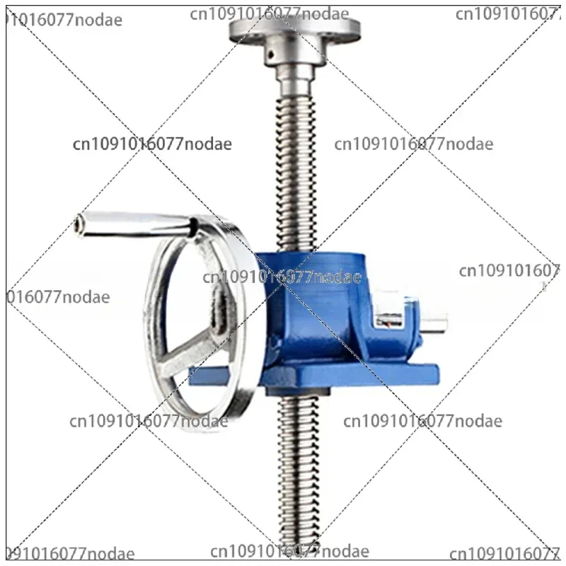 Hand-Cranking Worm Lifting Platform, Leading Screw Handwheel with SWL1T/2.5T Lift Reducer & Cegar Collar