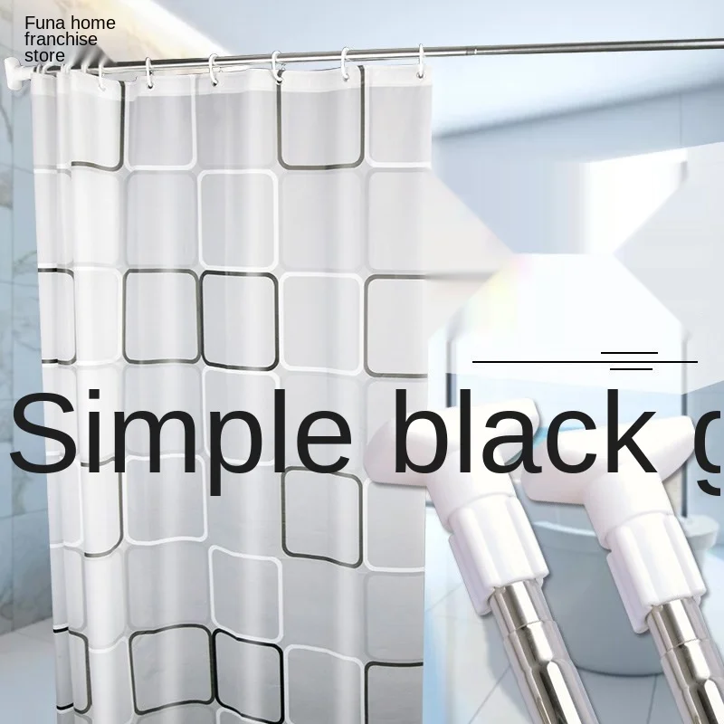 

Очень большая изоляция с крючками, простая занавеска для ванной комнаты, занавеска от дождя, высококачественная новая водоотталкивающая тканевая занавеска для душа для взрослых