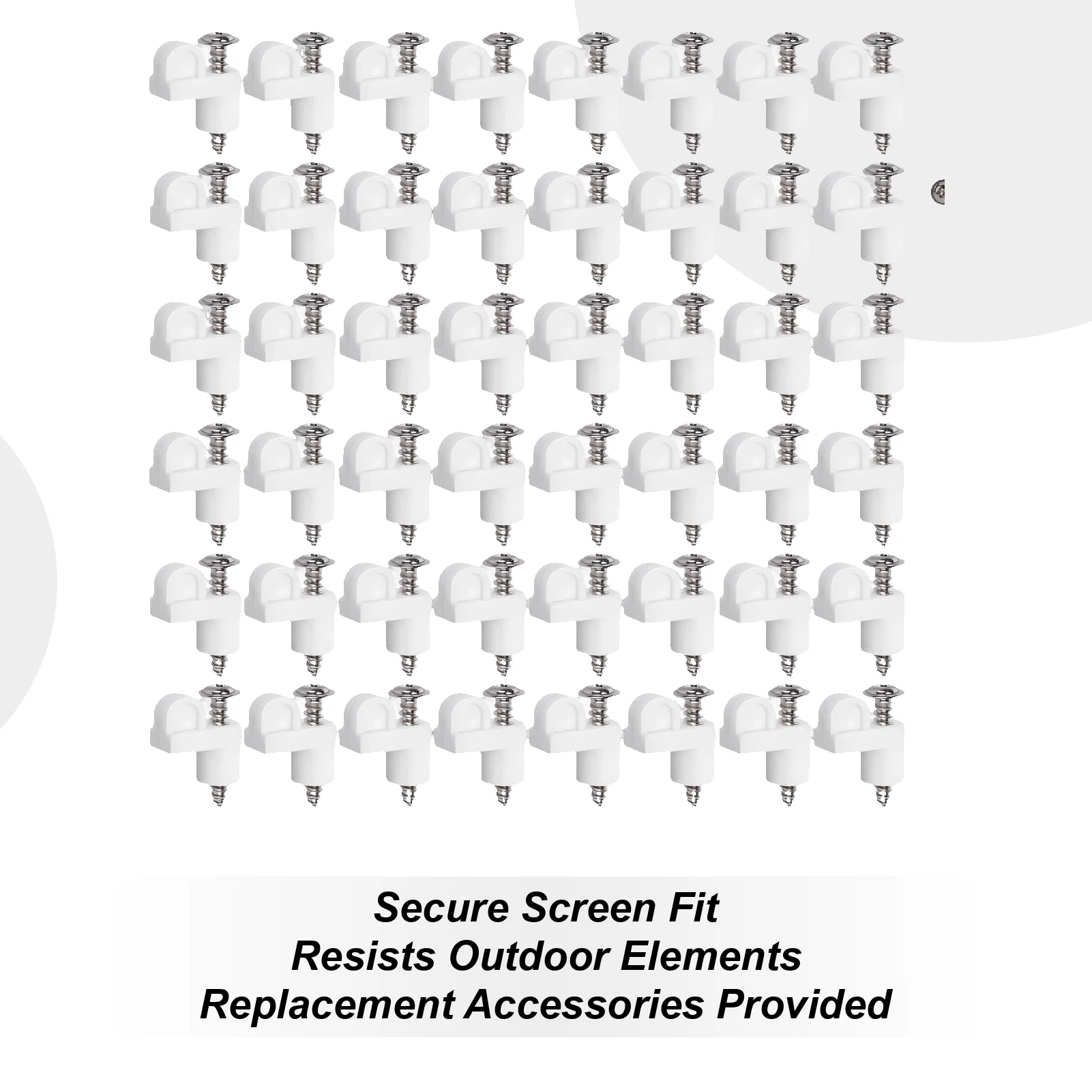 

Зажимы для фиксации оконного экрана, 48 шт., 3/8 дюйма, дверные панели, крепежные зажимы для экрана для дома, общежития, офиса, квартиры, спальни