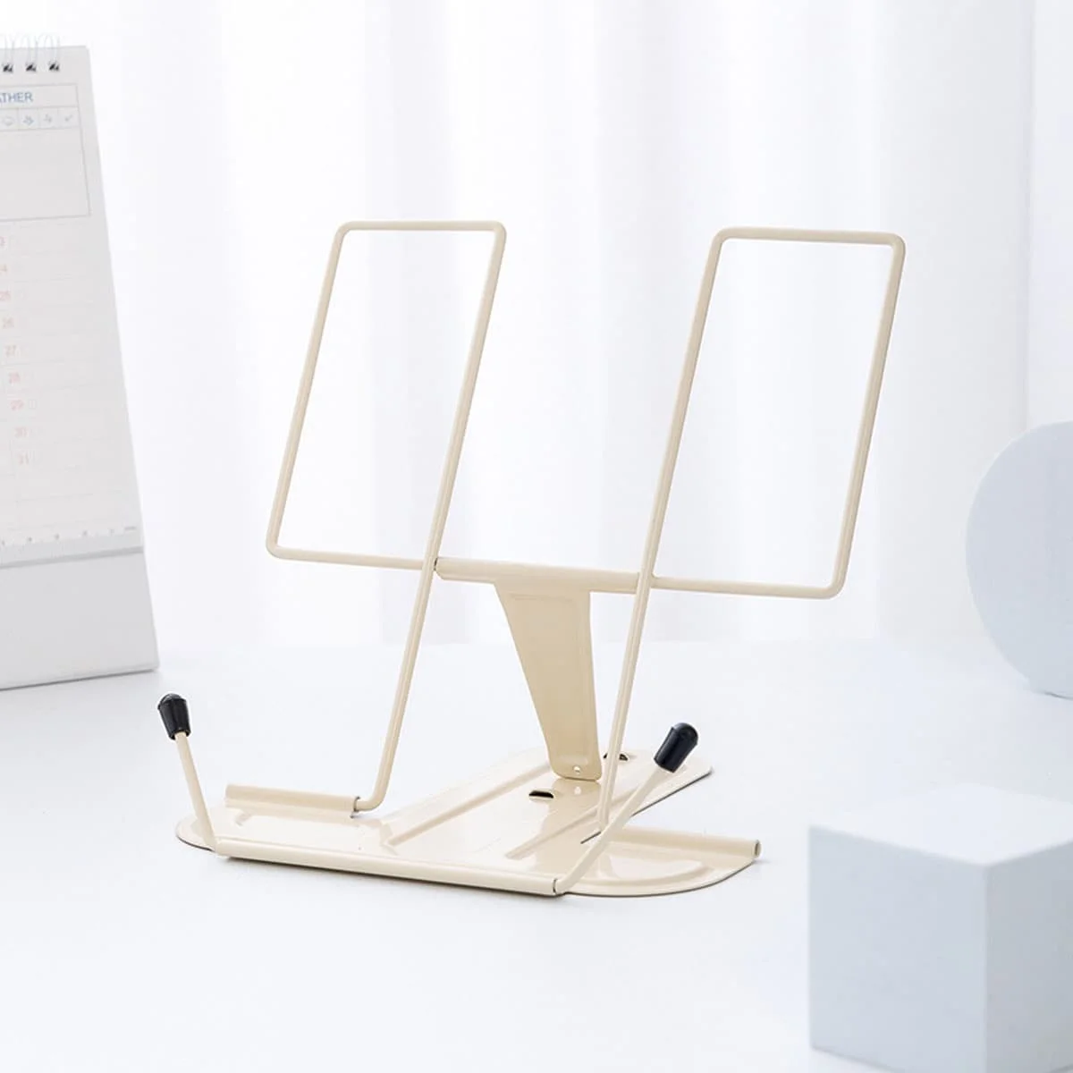 1 Simple Metal Reading Stand, Foldable Portable Reading Stand, Bookshelf, Music Score Stand