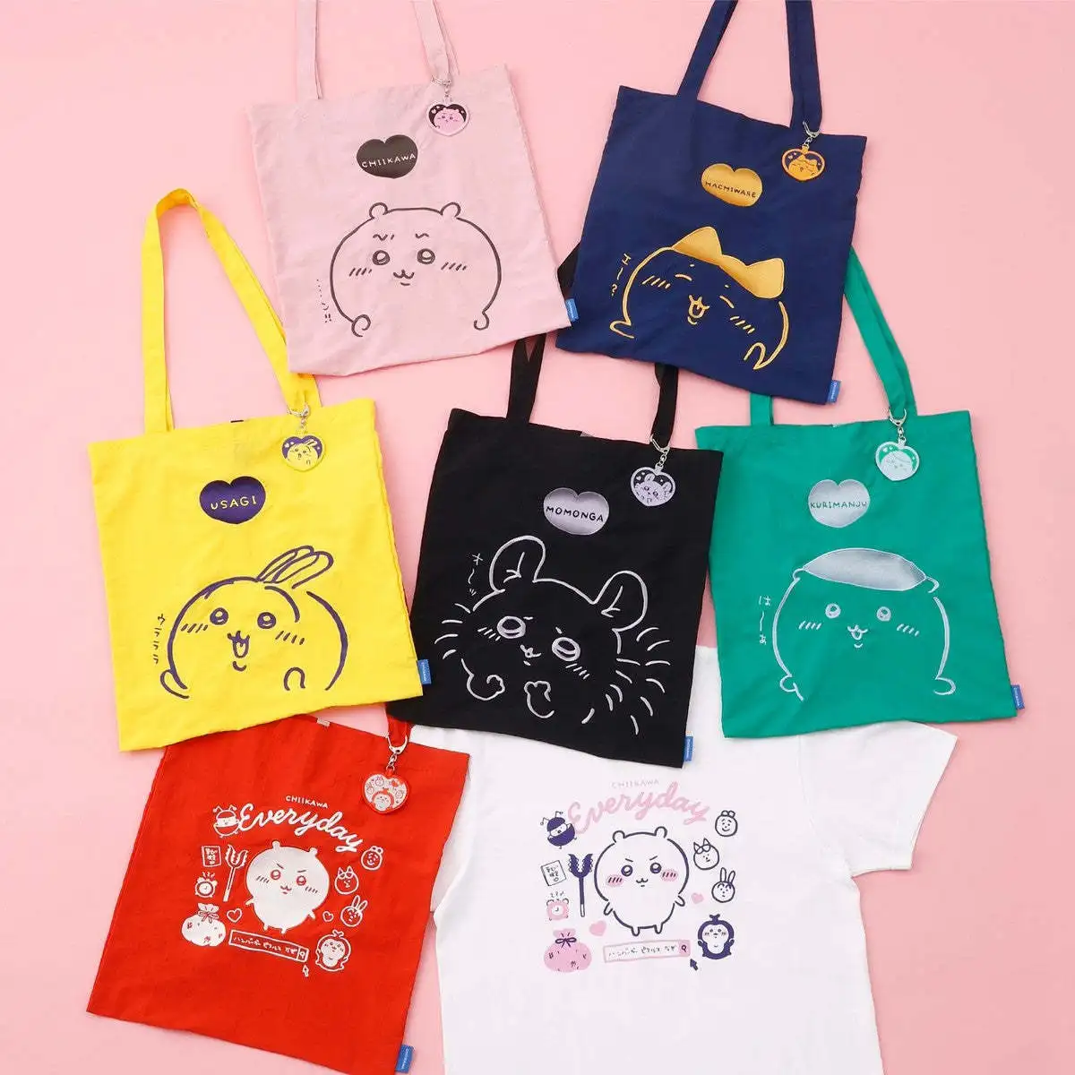 

Jiyakawa series embroidered canvas bag cartoon little eight Usaqi Jiyi hand-held shoulder bag as a gift for friends