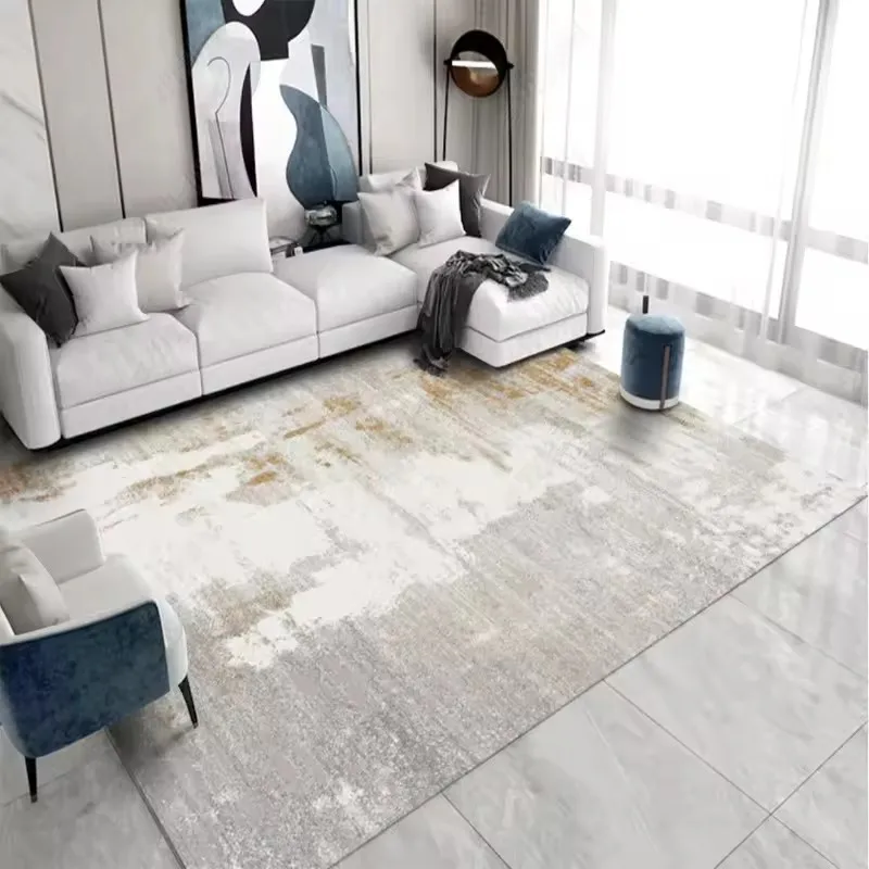 

Light Luxury Splashing Ink Living Room Large Area Carpet Bedroom Decor Rugs Non-slip Floor Mat Lounge Rug Hotel Lobby Carpets
