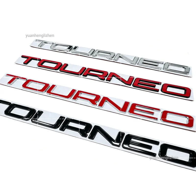 3D Zinc Alloy For TOURNEO Logo Tuning Camper Van Courier Connect Custom Car Trunk Tail Emblem Rear Body Refit Badge Sticker