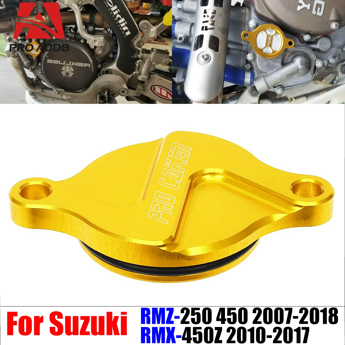 

Precision-Made Motorcycle Aluminum Engine Oil Filter Cover Cap For Suzuki RMZ250 RMZ450 RM Z250 Z450 RMX450Z RMX 450Z 2005-2018