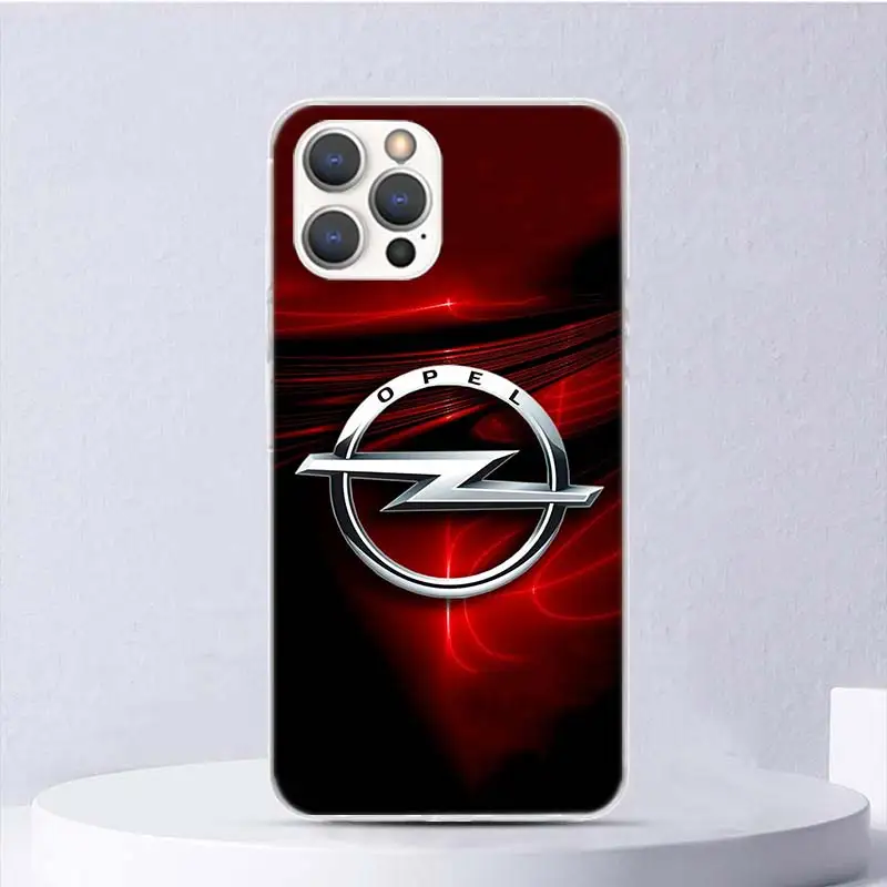 Opel Logo Car Soft Case For iPhone 16 15 Plus 11 12 13 Mini 14 Pro Max Apple Phone Cover X XS XR SE 7 8 SE Coque 11 12 13 Mini 1