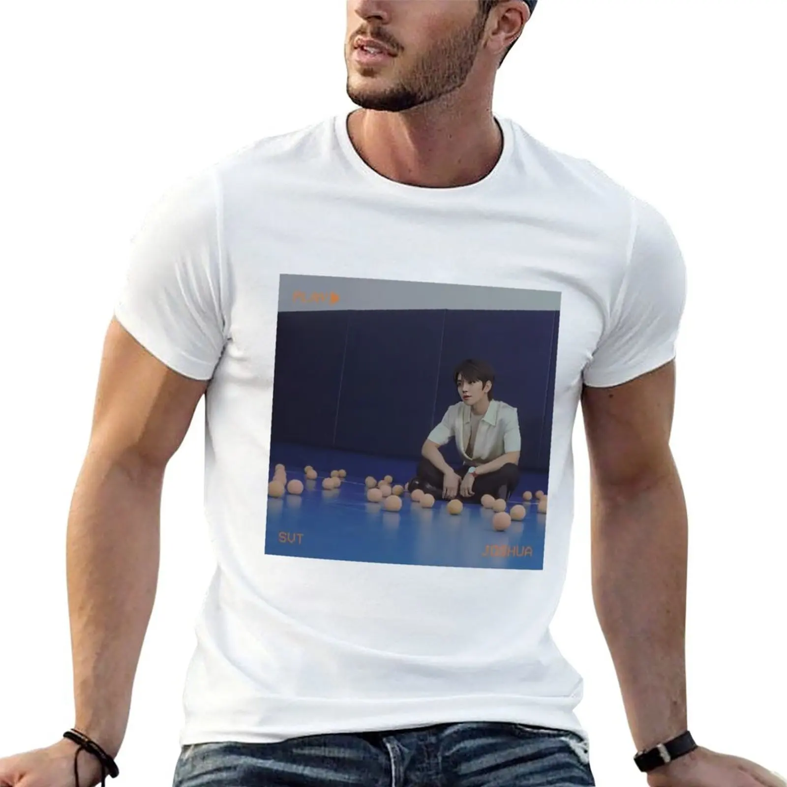 

90s Joshua VCR T-Shirt t shirts for man pack cotton man t shirts graphic man t shirts high quality luxury brand T-shirt