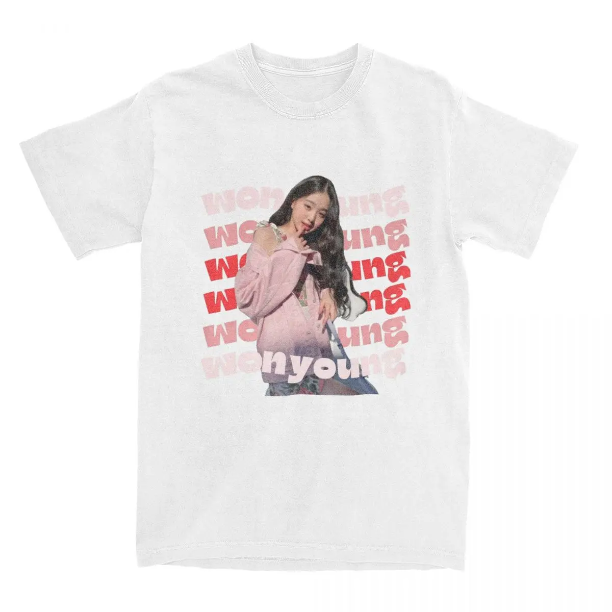 Men Women's Wonyoung Ive Kpop Shirt Merch Vintage Cotton T Shirts Tee Clothing Gift Idea