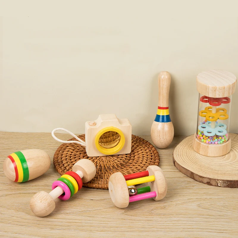 Ensemble de jeux de hochet pour bébé, jouets mentaires oriels pour tout-petits garçons et filles, blotingxylophone musical, 6 pièces