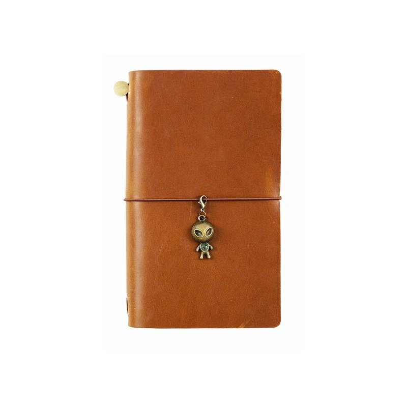 Fromthenon Travelers Journal Cowhide Notebook Handmade Creative Top Layer Crazy Horse Leather Vintage Notebooks