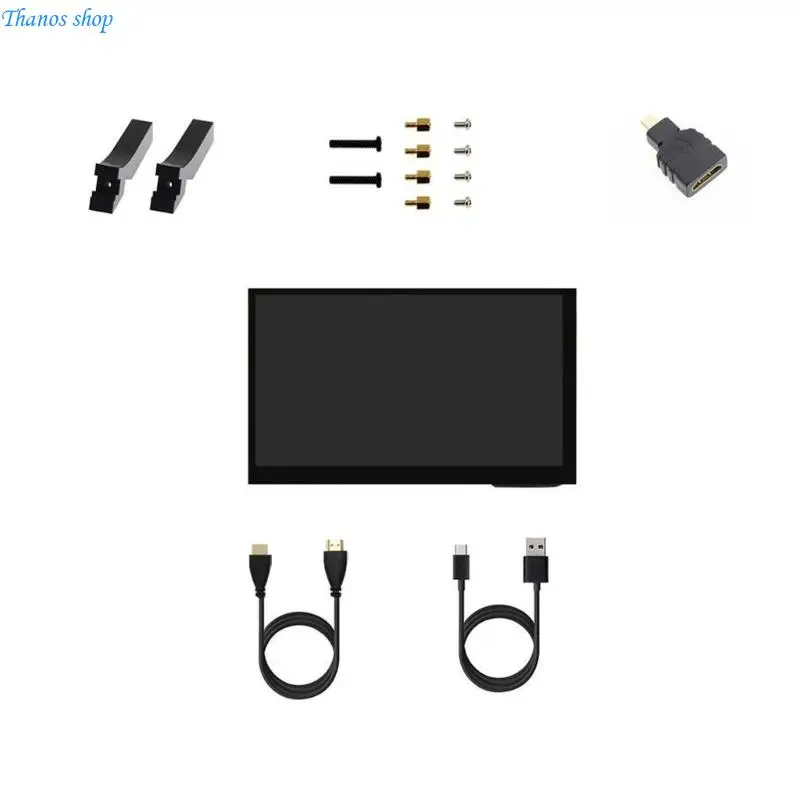 7inch Touchable Screen Display Monitor Panel LCD Capacitive Touchable Display 1024x600 For 5 3B+ 4B Development Board X37A
