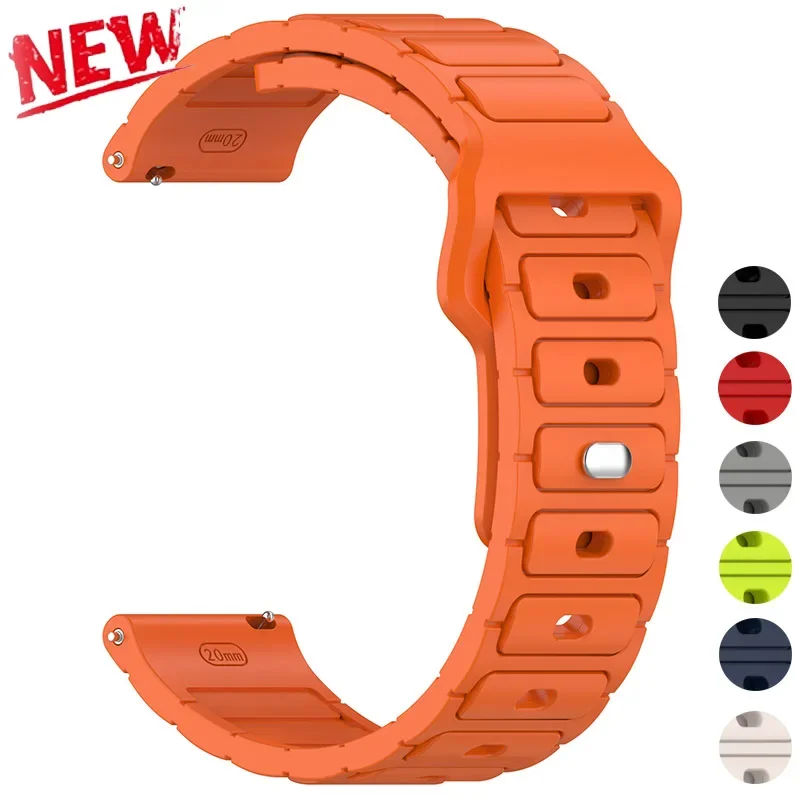 20mm 22mm Silicone Band For Samsung Galaxy Watch 6/5/4 40mm 44mm For Huawei Watch 4/3/GT3/2 Pro GTR 4/GTS 4 47MM 42MM Strap