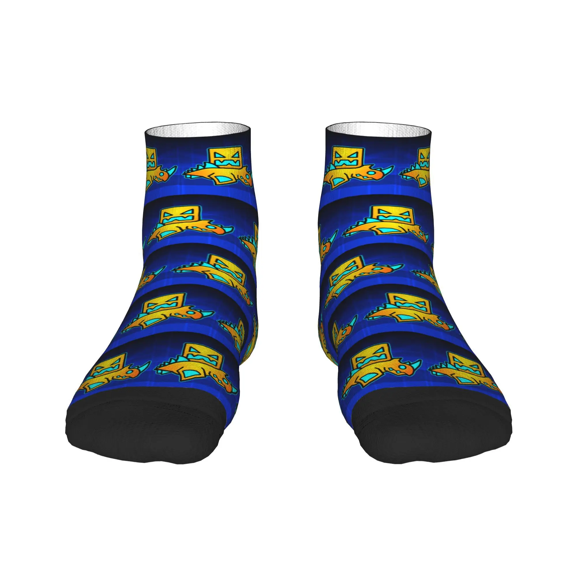 

Носки с геометрической формой видеоигры, впитывающие пот чулки в стиле Харадзюку, всесезонные носки, аксессуары для подарков унисекс