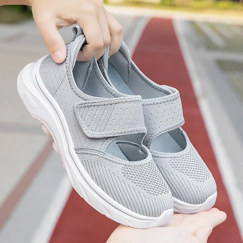 

Summer Women Shoes Breathable Casual Walking Shoes Soft Women Flat Shoe Slip on Women Sneakers Outdoor Lightweight Jogging Shoes