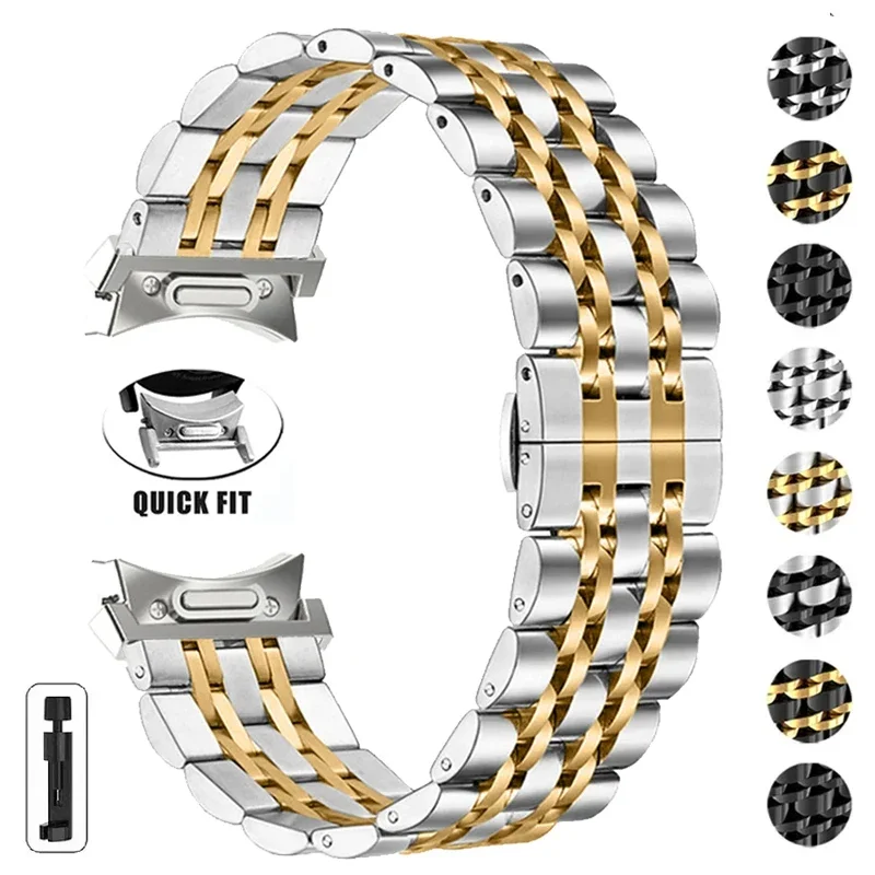 Armband ohne Lücken für Samsung Galaxy Watch 6 5 4 44 mm 40 mm 5Pro 45 mm Edelstahlband Watch 6 4 Classic 43 47 mm 42/46 mm Armband