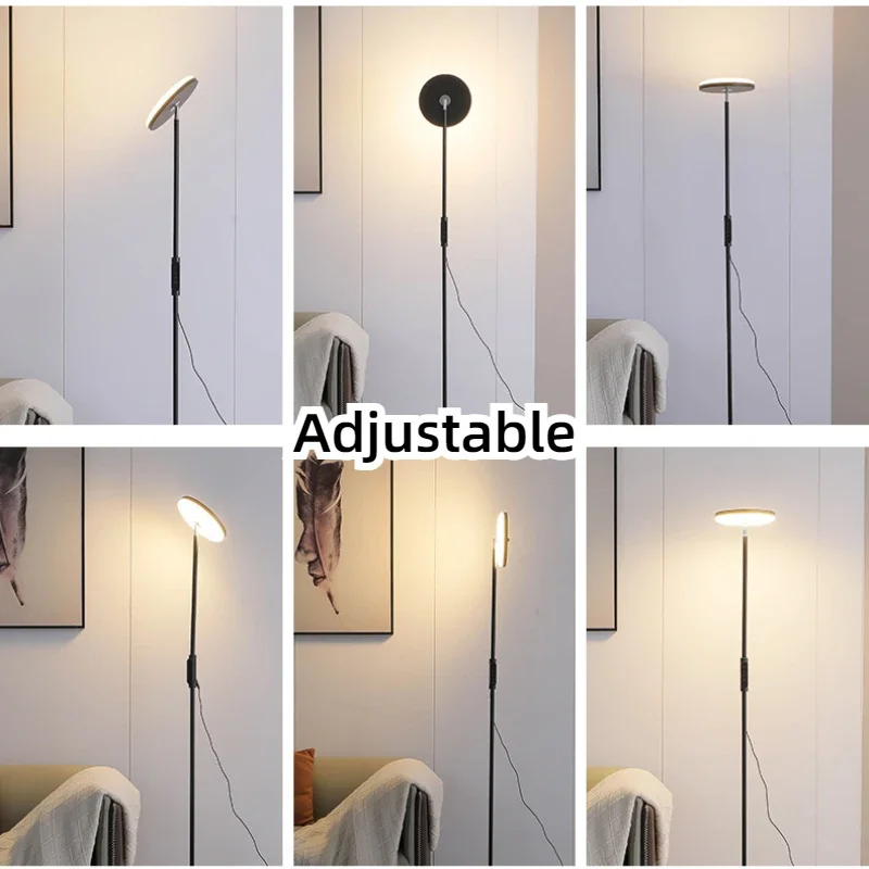 Modern LED Floor Lamp Living Room Dining Room Study Bedroom Super Bright LED Lights Minimalist Creativity Decor Vertical Lamp