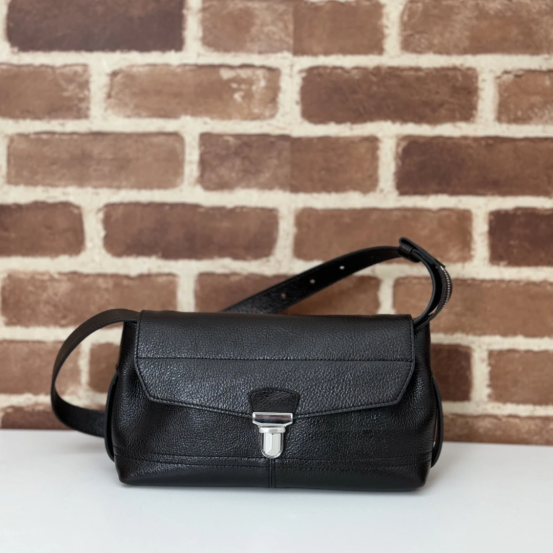 

LM High Quality Vintage Vegetable-Tanned Cowhide Motorcycle Bag Crossbody Bag Fashion Luxury Designer Messenger Bag