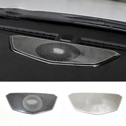 Stainless Steel For Cadillac XT5 2016 17 2018 Car Accessories Center Instrument Panel Audio Speaker Horn Cover Trim Car Sticker