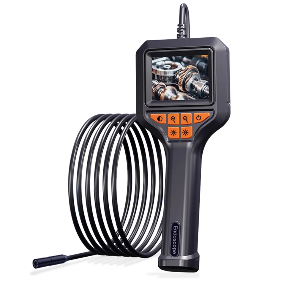 

2MP 2,8-дюймовый IPS-экран 8 мм Copprer Super Conducting Wire Core эндоскопическая камера IP67Водонепроницаемая 8 светодиодов и 2600 мАч для ремонта автомобилей
