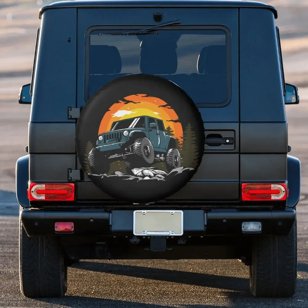 Maßgefertigte Vitara Offroad Ersatzradabdeckung Tasche für Jeep Hummer Auto-Radschutz Zubehör 14" 15" 16" 17" Zoll – Detail 19