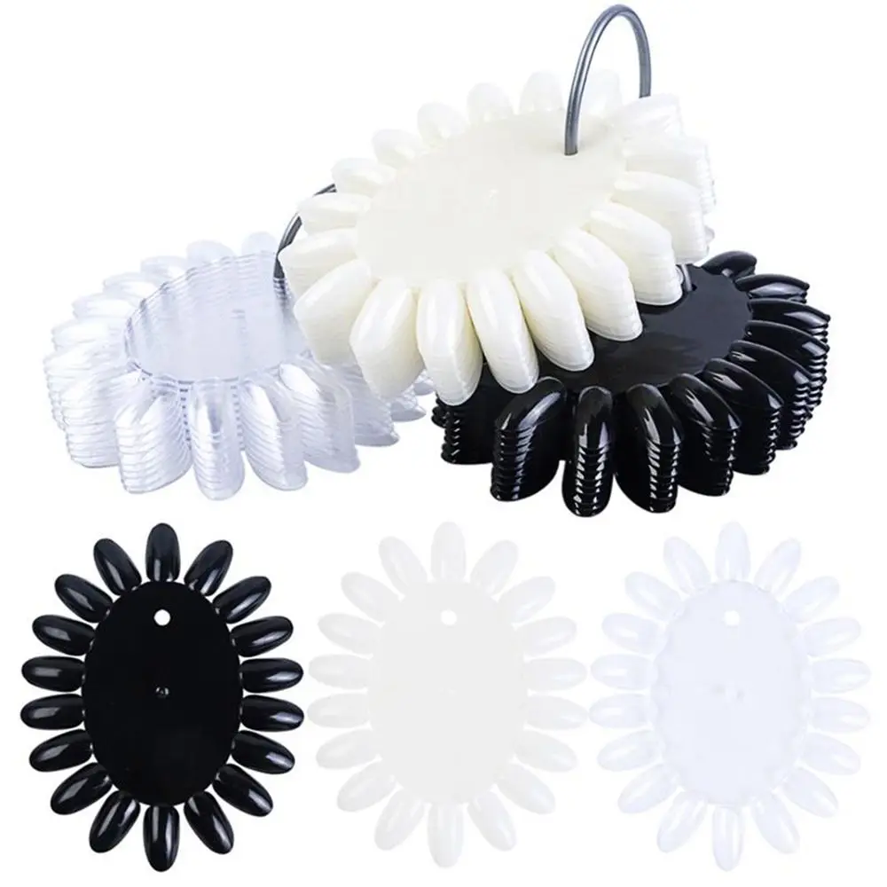 Farbe Form Mit Ring Nail art Polnischen Farbe Karte DIY Display Werkzeug Falsche Nail art Tipps Display Rad Nail art Praxis Display