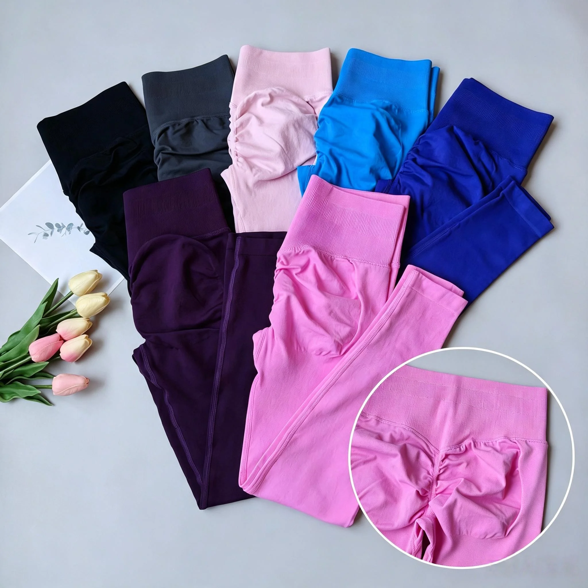 Women's High Waist Seamless Gym Leggings Push-Up Sport Tights High Elastic Fitness Running Leggings Pants Hip Lift Yoga Pants