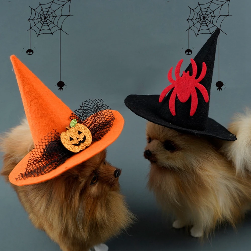 Dog Hat Funny Pet Hat Cat Cap Accessories Pet Headgear Halloween Christmas Party Pet Witch Wizard Hat Costume Dog Accessories