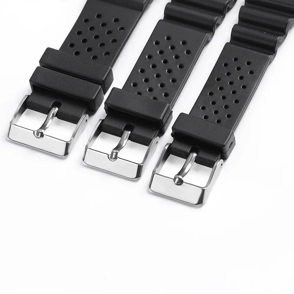 Silicone Watch Strap for Casio for G Shock Waterproof Plastic Rubber Replacement Strap 18/20/22mm Black Wristbelt Watch Bracelet