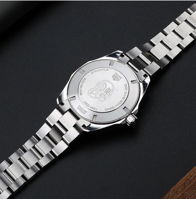 For TAG Heuer metal strap Aquaracer 300 Series WAY211 WAY111A Men's Solid Curved Stainless Steel Steel Watch Band 21mm Bracelet