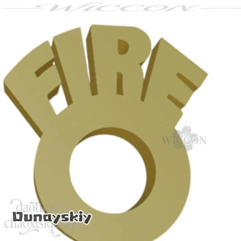 Amanda Cos*/Game Zenless Zone Zero Cosplay Burnice Whita Fire Letter Pattern Headwear Punk 3D Polylactic Acid Hair Accessory - view 6