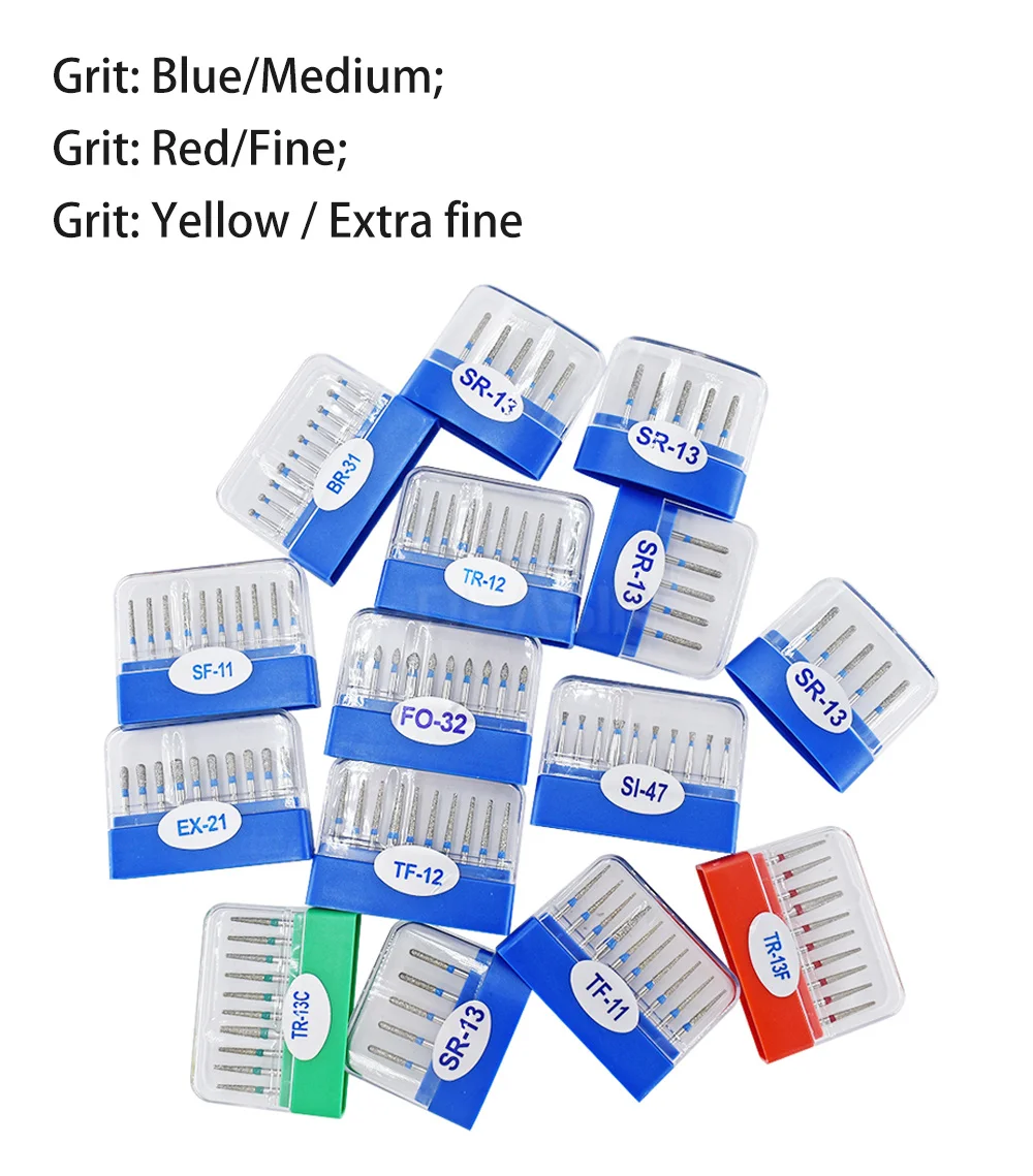 100 Stück Dental-Diamantbohrer für Kinder, Hochgeschwindigkeits-Handstück, Zahnarztbohrer, FG-Serie, Durchmesser 1,6 mm, Polierwerkzeuge für Dentallabore – Detail 2