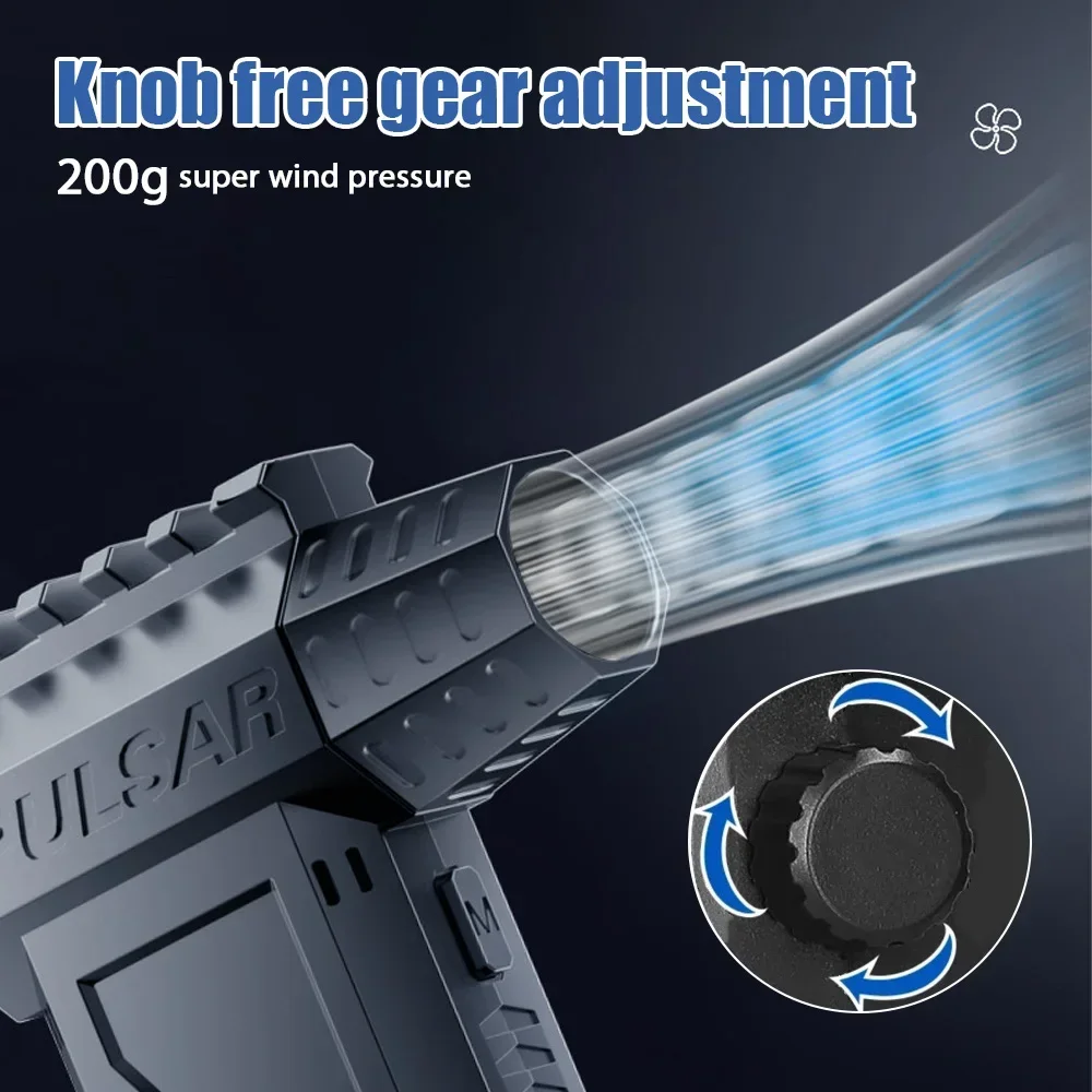 X3Pro Ventilatore d'aria 140000 giri/min Turbo Jet Fan Potente polvere del computer che soffia Strumenti di pulizia Tipo-C Ricarica Asciugatrice portatile portatile