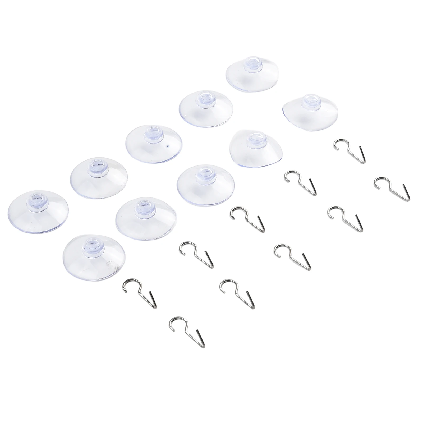 

10pcs/set Casement Clear Suction Cup Sucker Hooks Clothes Coat Hanging Hook Kitchen Bathroom Cup Hooks Home Accessories