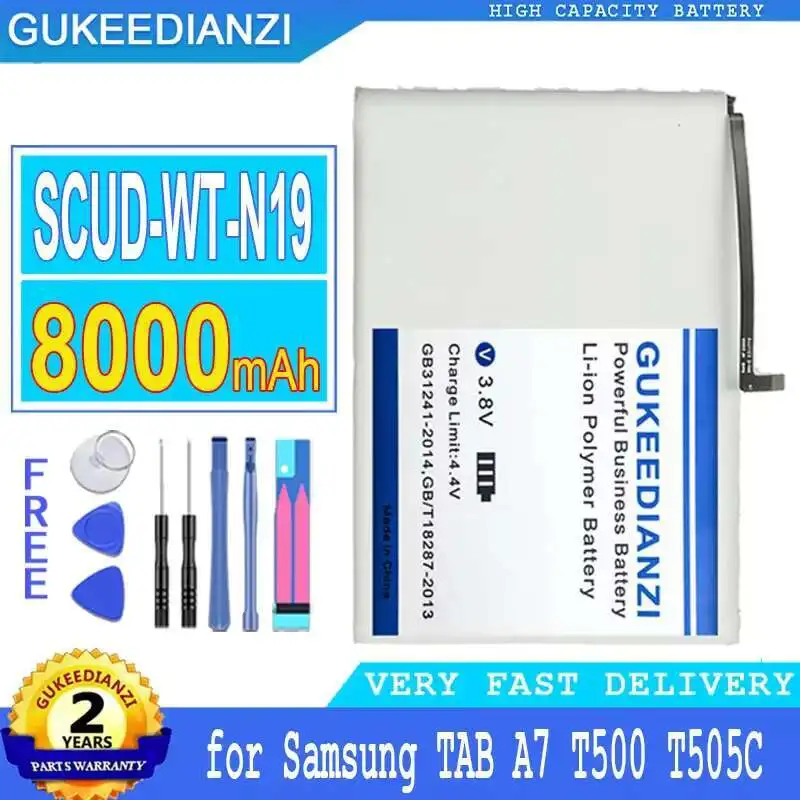 

8000Mah Safe Tablet Battery For Samsung Galaxy Tab A7 10.4 2020 SM-T500 SM-T505 T505N Scud-WT-N19 T500