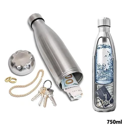 Secret Hidden Safe Steel Water Bottle Safe Money Box Secret Stash Spot Can Hidden Safes Storage Compartment for Cards Keys Cash