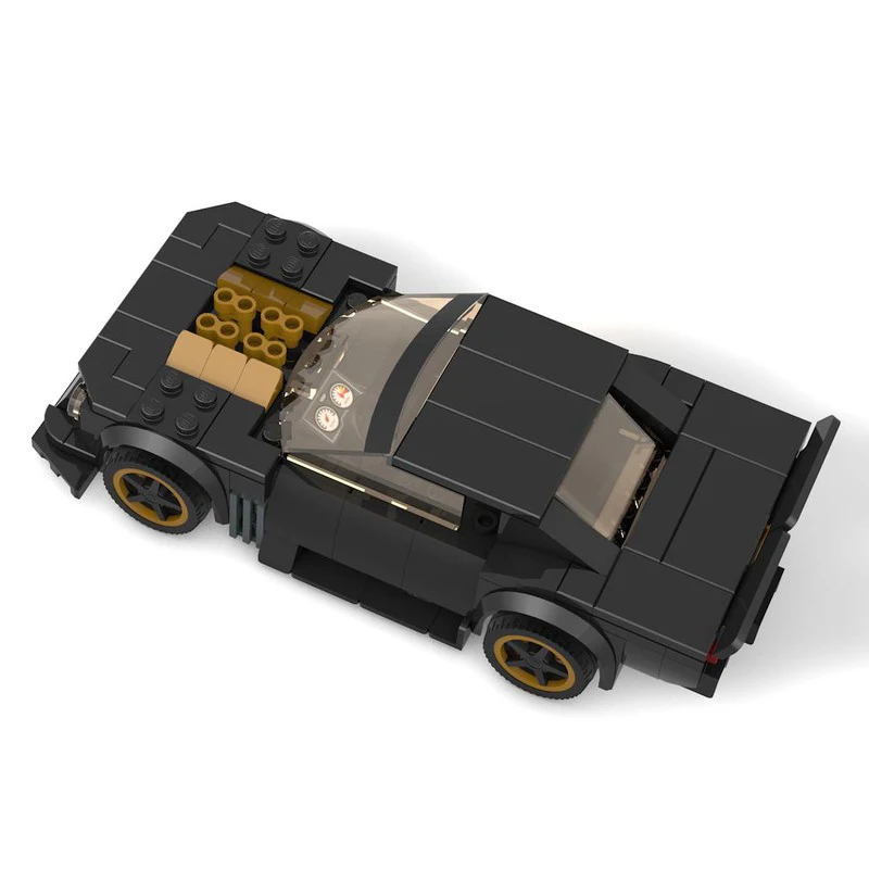 جديد 234 قطعة الأكثر مبيعا Moc تخصيص الأسود سيارة رياضية نموذج السوبر اللبنات سرعة مركبة الطوب لعب الاطفال الكبار الهدايا #5