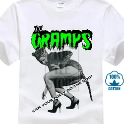 Mens Baseball Contrast T Shirt Cramps Can Your Pussy Do The Dog? Tiger S 2Xl