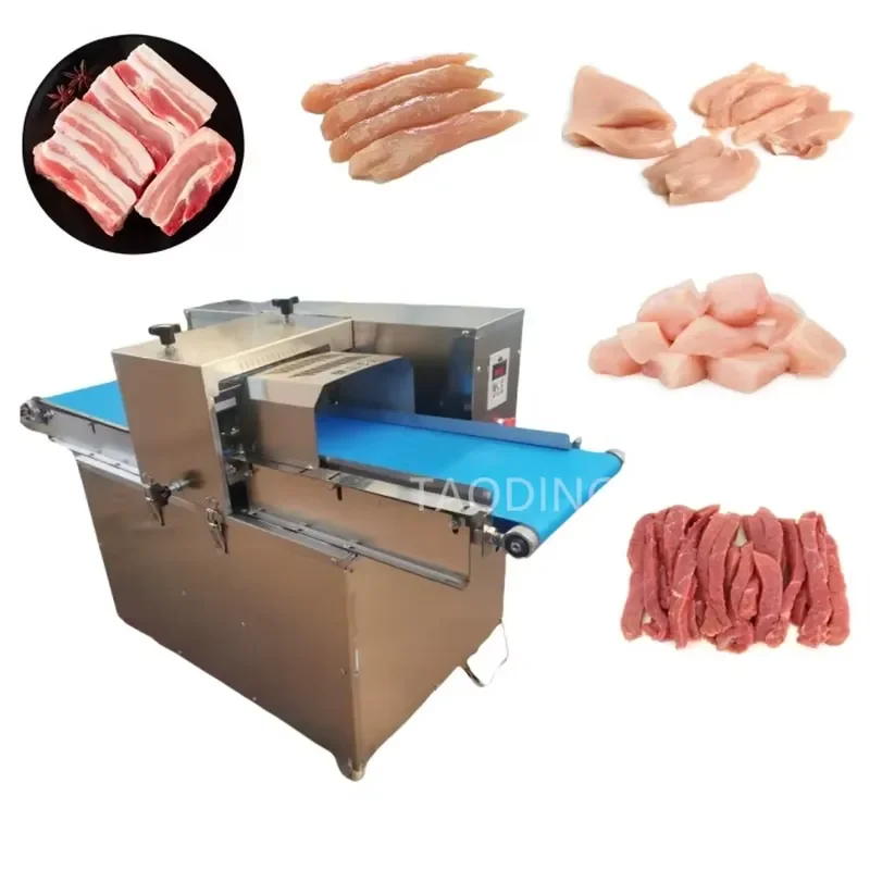 Thailand Pork Rind Slicer Pork Cutting Machine Dicer Chicken Breast Slicing Machine Fillet Beef Slicer Meat Cutting