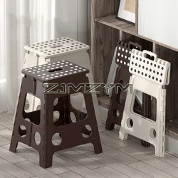 Foldable Step Stool Thicken Plastic Foldable Step Stool-Compact Plastic Portable Step Stool For Outdoor And Indoor