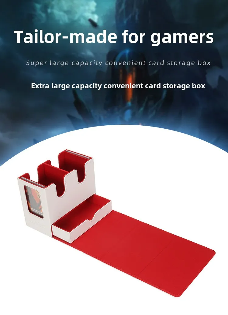 3in1 Deck Box Sports Card Storage Box Fits 200+ Single Sleeved