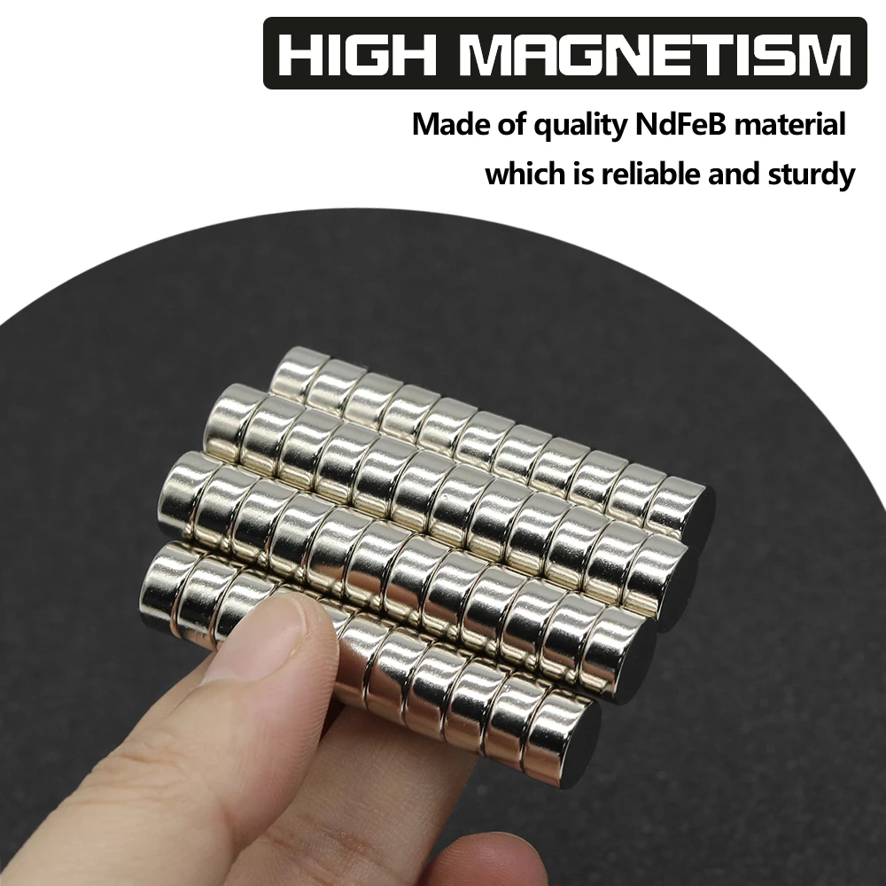 10x5mm N35 NdFeB Round Neodymium Magnet Super Strong Permanent Powerful Magnets Refrigerator DIY Craft Multi‑Purpose Magnetic